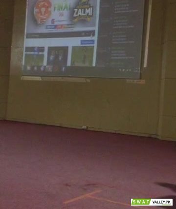 PSL Final live streaming.Those who want to join come to Wadudia Hall