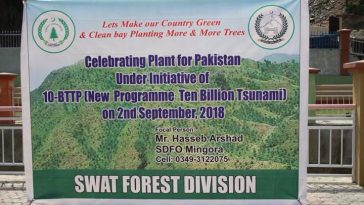 "Plant for Pakistan" day was celebrated in distt Swat and plantation of 20000 saplings started in th