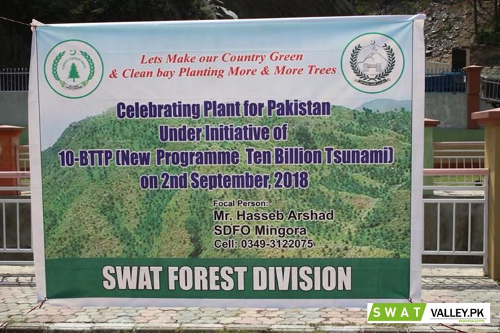 "Plant for Pakistan" day was celebrated in distt Swat and plantation of 20000 saplings started in th