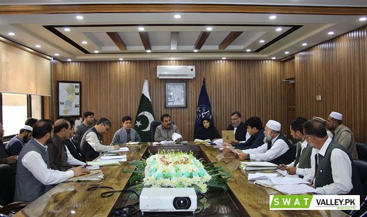 A meeting held today on 30.10.2018 at DC Conference Hall under the chairmanship of the DC Swat Saqib