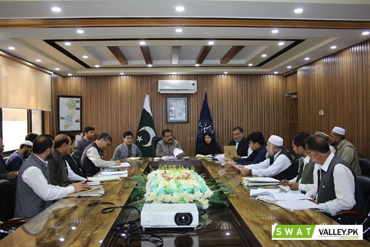 A meeting held today on 30.10.2018 at DC Conference Hall under the chairmanship of the DC Swat Saqib