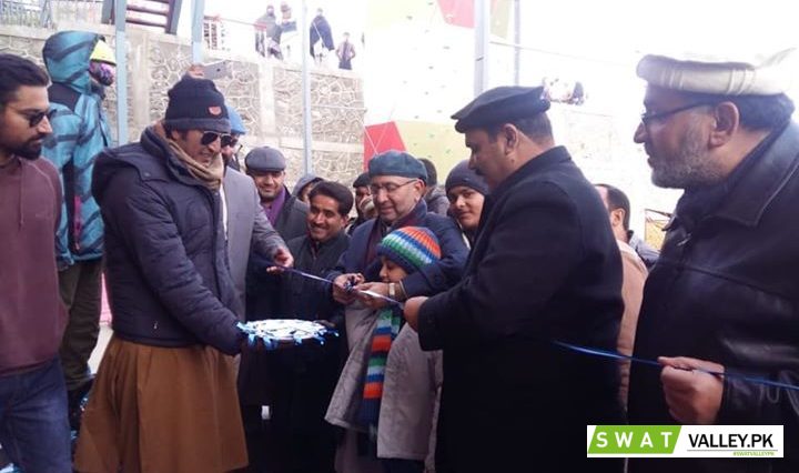 Inauguration of snow festival at Malam Jabba by Commisioner Malakand and dc swat.