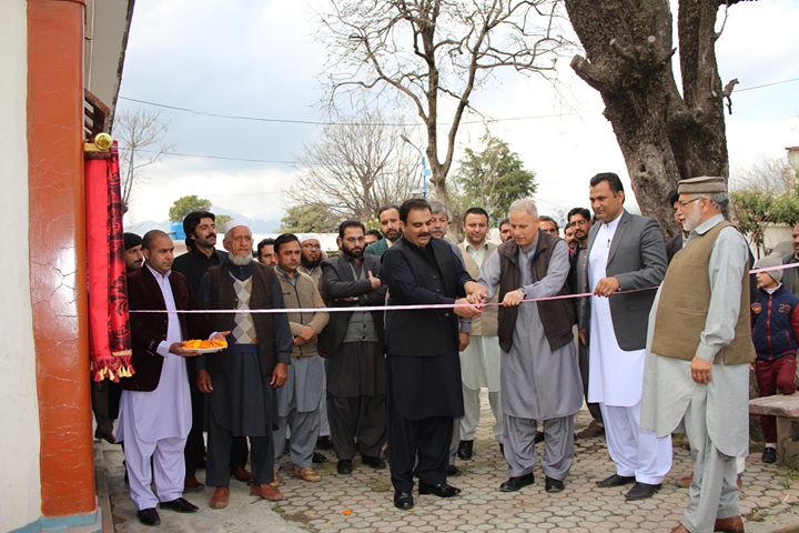 Inauguration of Security Posts and Public W.Rooms in tehsil office Matta, free distribution of plant