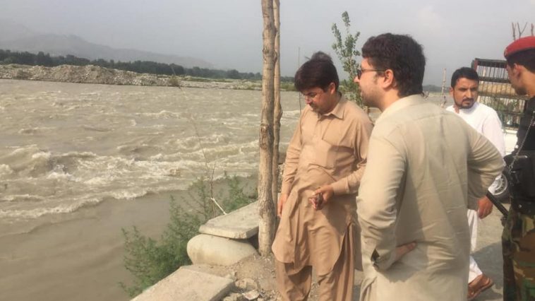 Today due to rising levels in River Swat all hotels and restaurants along by pass road were warned a