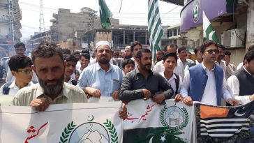 District Administration Swat taken out a rally today to express solidarity with Kashmiris.