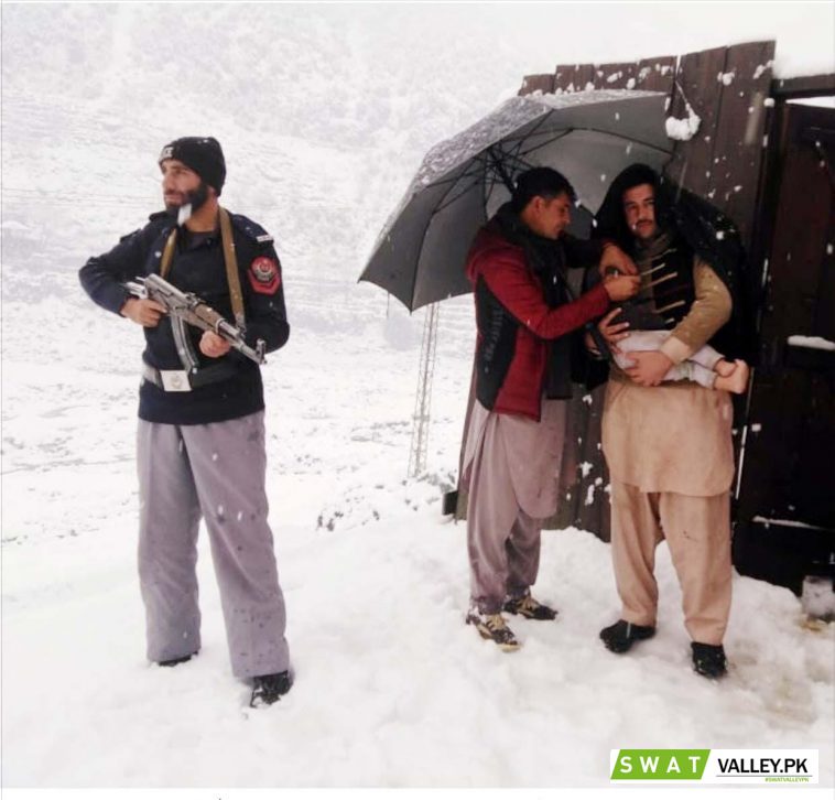 Polio campaign in Swat.Salute to these frontline workers and Swat police.