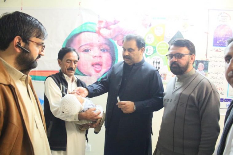 DC Swat Saqib Raza Aslam formally inaugurated the Polio Campaign-NID February 2020