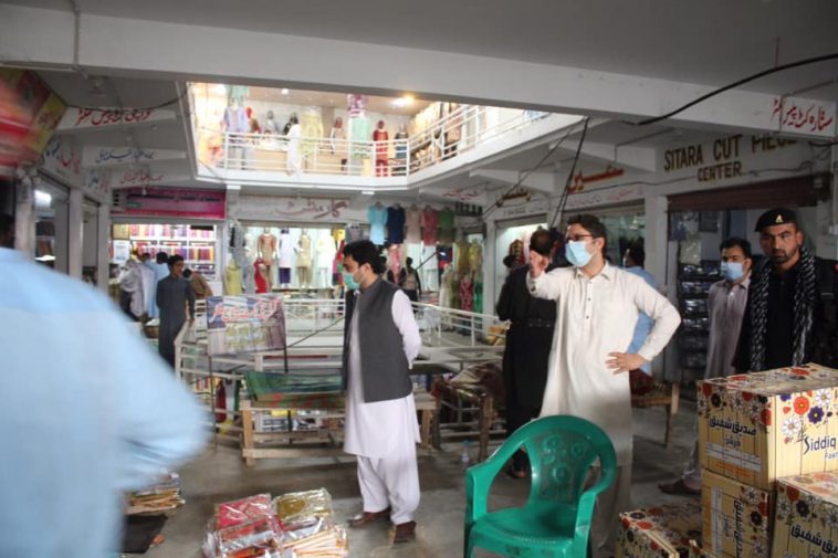 کورونا ایس او پیز پر عمل نہ کرنےپر کئی مارکیٹیں سیل۔