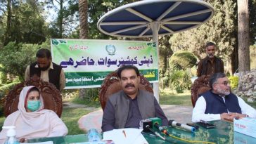 A Khuli Kachehri for women was held today at Shuhada Park, College Colony Saidu Sharif, organized by