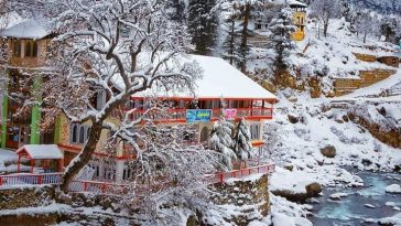 اشو ویلی، کالام، سوات۔۔۔
Exquisite Ushu Village of Kalam Valley in snowy season
