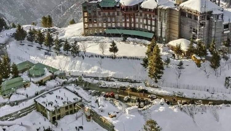 Snowfall  My beautiful country  Malam jabba Pakistan