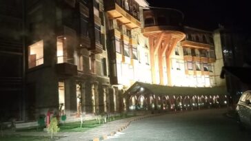 Beautiful PC Malam Jabba in Swat Valley in the night