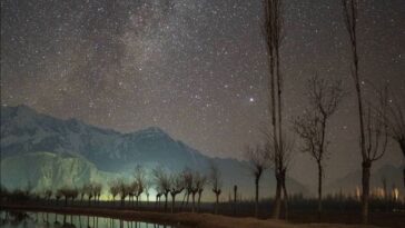 A spectacular view of night sky, full of stars in Skardu. This is the beauty of