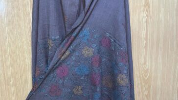 Swati Salampuri wool shawl. Made of premium quality wool. Embroidered with swati