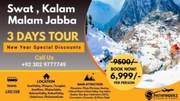 Enjoy 𝗗𝗜𝗦𝗖𝗢𝗨𝗡𝗧 offer for 3 Days New Year Swat Trip. Discount: 𝘙𝘦𝘨𝘶𝘭𝘢𝘳 𝘗𝘳𝘪𝘤𝘦: 950