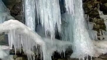 Beautiful Frozen Waterfall !
Location (Kalam)