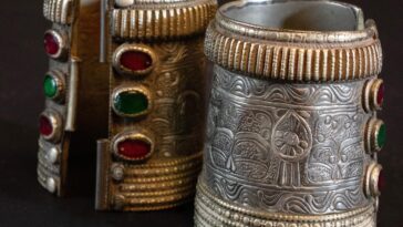 Antique silver cuffs