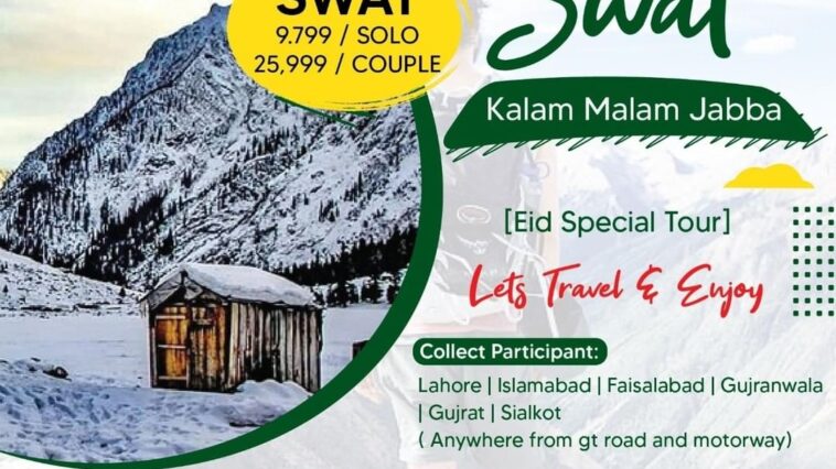 Eid Special
3-Days Special Tour To Swat, Kalam, Malam JabbaDeparture: Eid 2n
