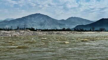 Here is the area where Swat River flow in its silence and a remarkable view of v