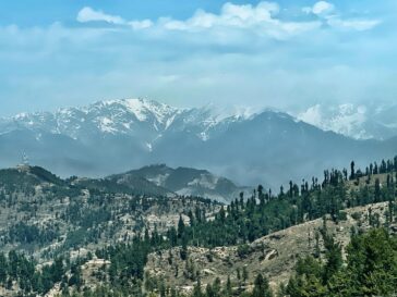 Here we found snowy peaks