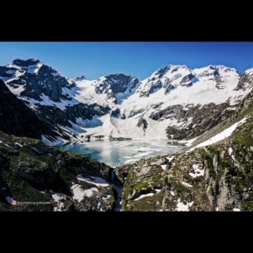 Lovely view of "Katora Lake" located at upper reaches of Jaz Banda, Upper Dir Di