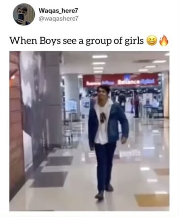 When Boy see a group of girlsLike
Share
Comment